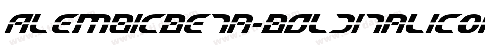 AlembicBeta-BoldItalicOne字体转换