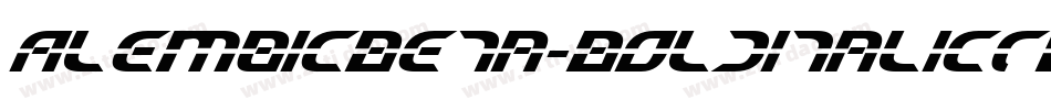 AlembicBeta-BoldItalicTwo字体转换