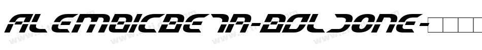 AlembicBeta-BoldOne字体转换