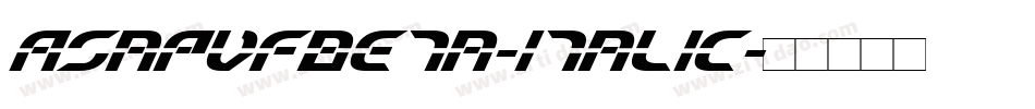 AsapVFBeta-Italic字体转换