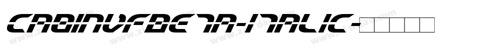 CabinVFBeta-Italic字体转换