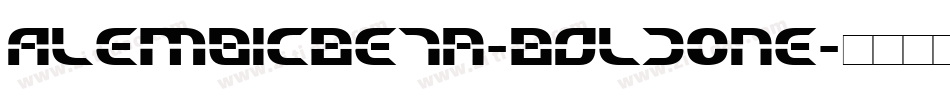 AlembicBeta-BoldOne字体转换