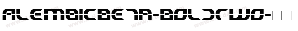 AlembicBeta-BoldTwo字体转换