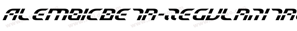 AlembicBeta-RegularItalicTwo字体转换