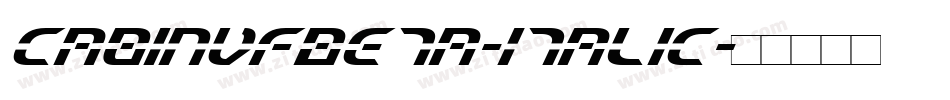 CabinVFBeta-Italic字体转换