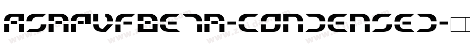 AsapVFBeta-Condensed字体转换