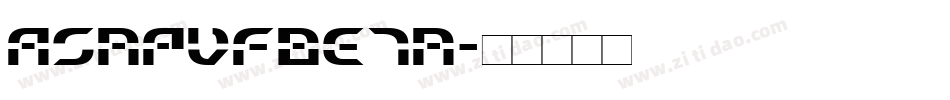 AsapVFBeta字体转换