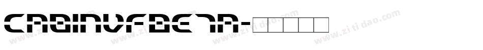 CabinVFBeta字体转换