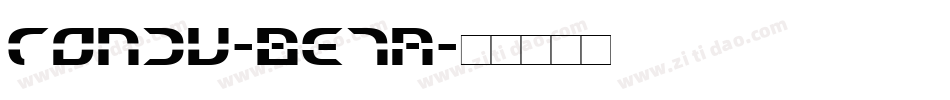 Tondu-Beta字体转换