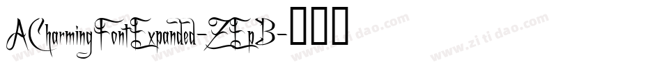 ACharmingFontExpanded-ZEpB字体转换