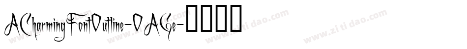 ACharmingFontOutline-OAGe字体转换