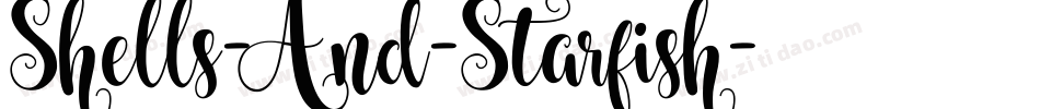Shells-And-Starfish字体转换