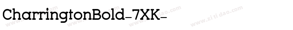 CharringtonBold-7XK字体转换