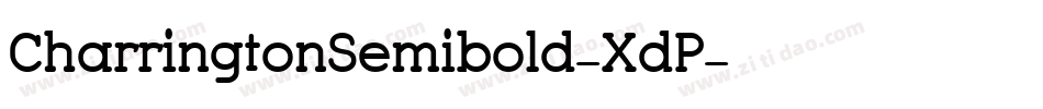 CharringtonSemibold-XdP字体转换