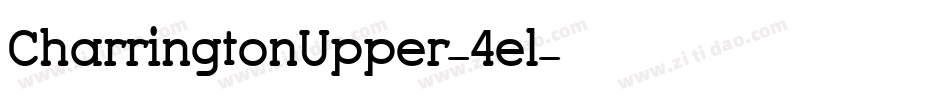 CharringtonUpper-4el字体转换