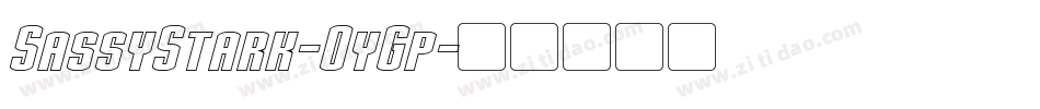 SassyStark-OyGp字体转换