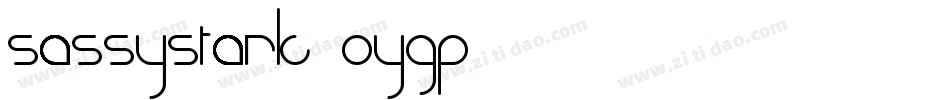 SassyStark-OyGp字体转换