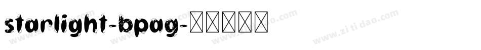 Starlight-BpaG字体转换