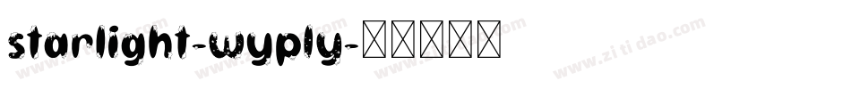 Starlight-WypLY字体转换