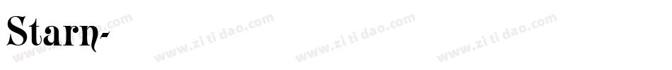Starn字体转换