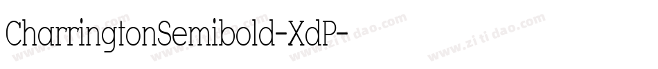 CharringtonSemibold-XdP字体转换