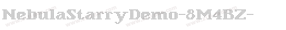 NebulaStarryDemo-8M4BZ字体转换