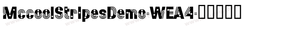 MccoolStripesDemo-WEA4字体转换