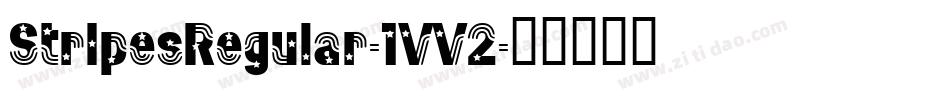StripesRegular-1VV2字体转换