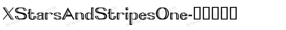 XStarsAndStripesOne字体转换