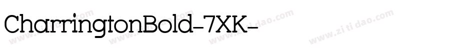 CharringtonBold-7XK字体转换