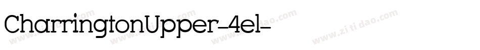 CharringtonUpper-4el字体转换