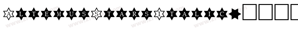 AltemusStarsItalic字体转换