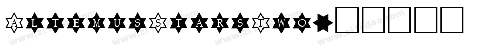 AltemusStarsTwo字体转换
