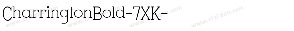 CharringtonBold-7XK字体转换