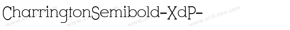 CharringtonSemibold-XdP字体转换