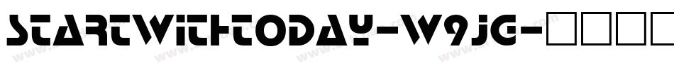 StartWithToday-W9jG字体转换