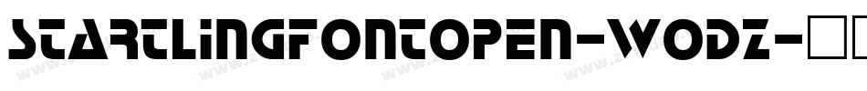 Startlingfontopen-woDZ字体转换