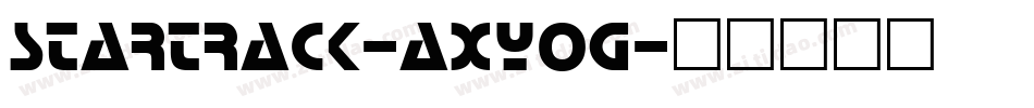 Startrack-axYog字体转换