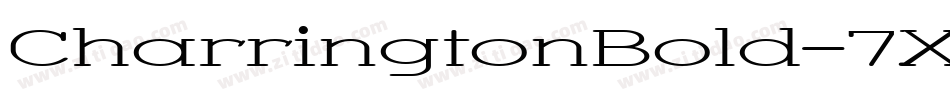 CharringtonBold-7XK字体转换