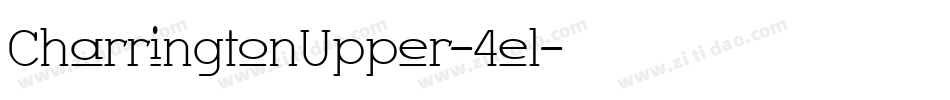 CharringtonUpper-4el字体转换