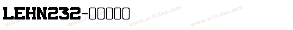 LEHN232字体转换