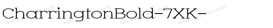 CharringtonBold-7XK字体转换