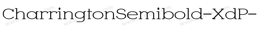 CharringtonSemibold-XdP字体转换