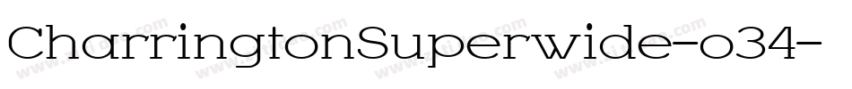 CharringtonSuperwide-o34字体转换