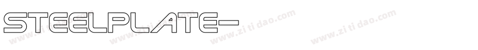 Steelplate字体转换