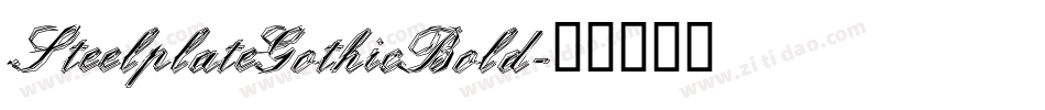 SteelplateGothicBold字体转换