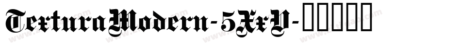 TexturaModern-5XxV字体转换
