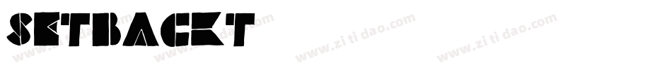 setbackt字体转换