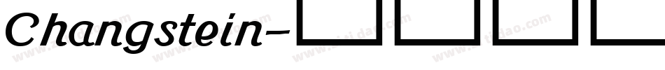 Changstein字体转换
