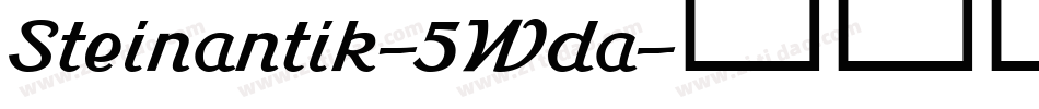 Steinantik-5Wda字体转换
